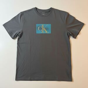Calvin Klein Jeans CK Logo T Shirt Medium Beluga 4R8041U 021 $39 MSRP